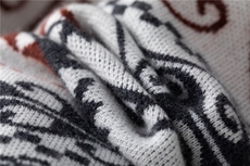 2025年秋季时尚百搭通勤简约休闲七针加厚高领提花开衫，女装羊绒衫，轩妮羊绒