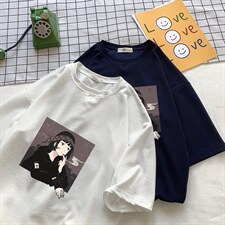 Q11122-P30春夏季七分袖t恤男大码五分袖男短袖中袖小清新,男装T恤,电商A040