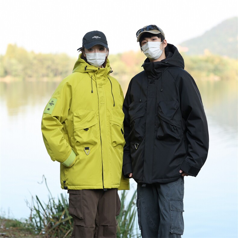 冬季户外冲锋加厚石墨烯棉衣高阶机能三防连帽登山棉服2353R-P88图片