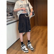 美式机能冲锋短裤男款夏季潮牌速干工装裤子大口袋休闲运动五分裤，男装牛仔裤，星座1210-1