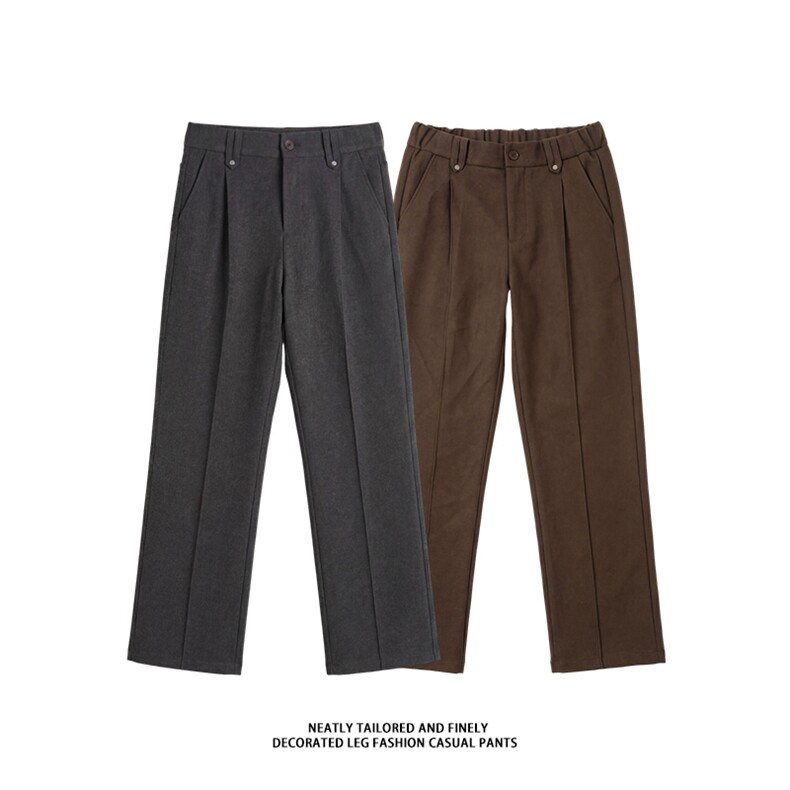 冬季新款高品质TR混纺宽松休闲裤直筒百搭长裤A111-G003-P50，男装休闲裤，电商基地A111