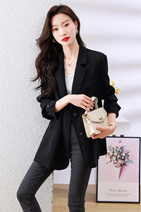 西装外套女2025年春季新款御姐通勤外衣宽松显瘦休闲西服图片