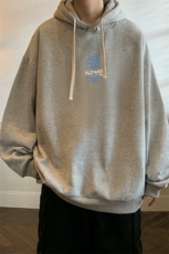 纯棉连帽卫衣男大码运动帽衫宽松薄WY2274-P35，男装卫衣，电商A040