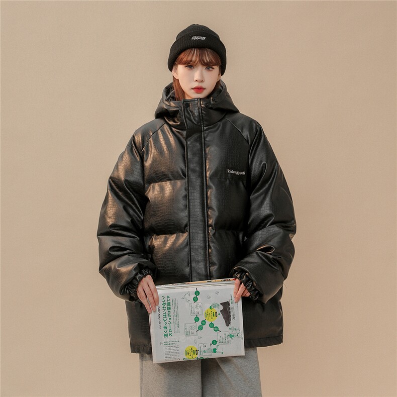 1中性风连帽鳄鱼纹金属装饰大码M-5XL休闲棉衣男MY77744P128控168，男装棉衣，星座226-2