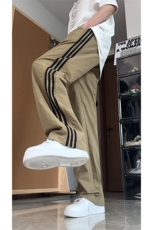 大量现货美式复古薄款条纹伞兵裤男夏季速干休闲裤DY5036-特P35，男装休闲裤，电商A178