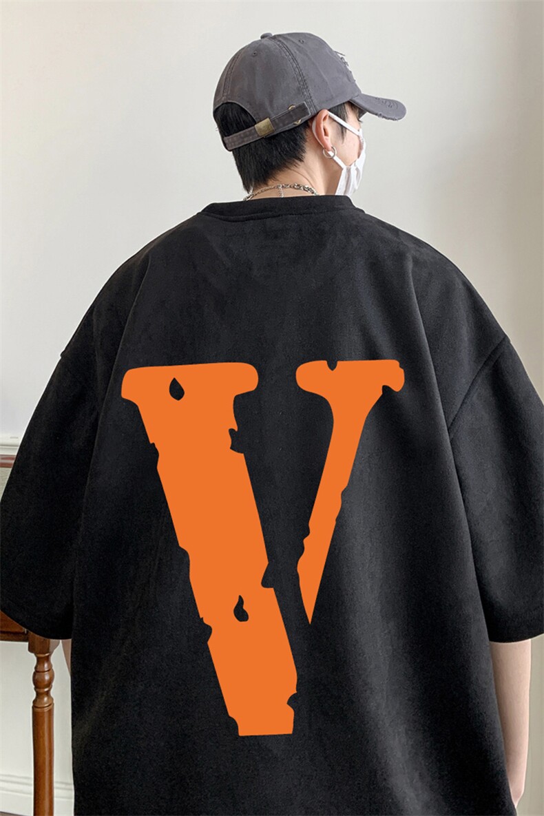 ！24夏季港风橙v短袖麂皮绒T恤TJ2312-特p20（抖音不可售）,男装T恤,星座508（原C305）