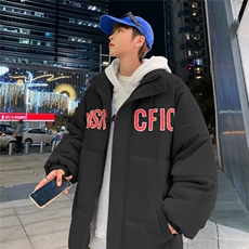 港风文艺刺绣棉衣男秋冬宽松潮流立领棉袄复古百搭FM909-P85，男装棉衣，星座1109-3