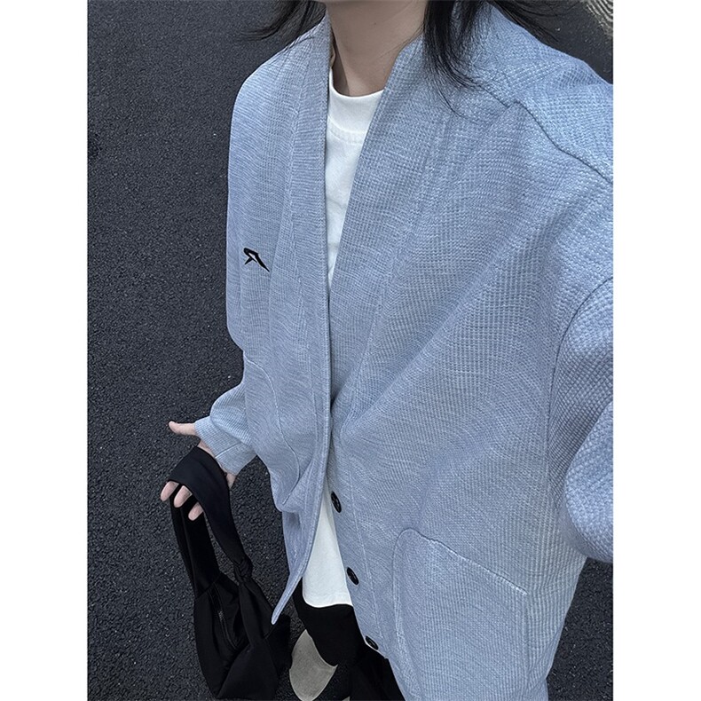 开衫卫衣男款秋季cleanfit街头复古简约休闲宽松上衣外套MY649,女装短外套,星座1116A（原606A-3）