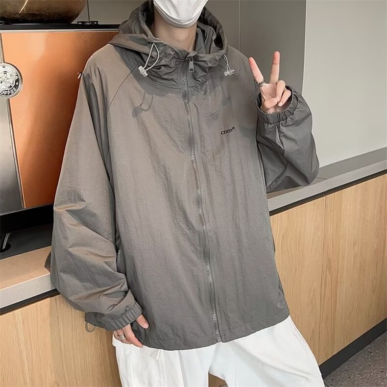 夏季情侣防晒衣男轻薄户外防紫外线防晒服日系冲锋外套FW51-P40,男装夹克,星座1008