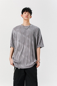 8XL-M 特大码夏季短袖冰丝皱感透气T恤男潮垂感宽松半袖DX305P45图片