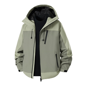 新款男女高品质户外登山服青少年学生冲锋衣夹克外套HS6607图片