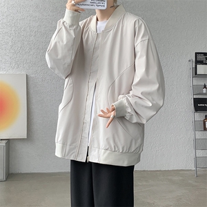 M-8XL春季棒球服外套男大码立领飞行员夹克潮牌休闲衣服JK001P65图片
