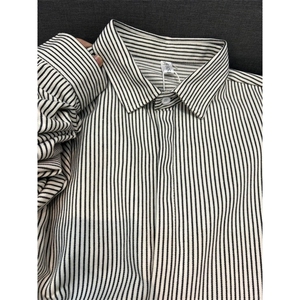 春季条纹衬衫外套男女春新款百搭内搭衬衣设计感小众上衣XX29 P38，男装衬衫，星座1013-5