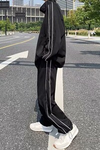 23年港风加绒运动套装男两件套ins休闲运动服TZ001-P75图片