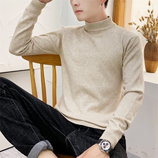 跑量款新款半高领针织衫毛衣403-1-M001-M到3XLP20-4XL到5XL-P25，男装针织衫/毛衣，星座1018-1​