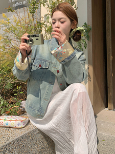 新中式牛仔套装女2025秋季新款时尚小个子套装图片