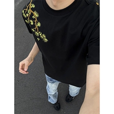 【有货】DXT988LL-特P35cleanfit重磅刺绣短袖小领口t恤男，男装T恤，星座1007（原301D）