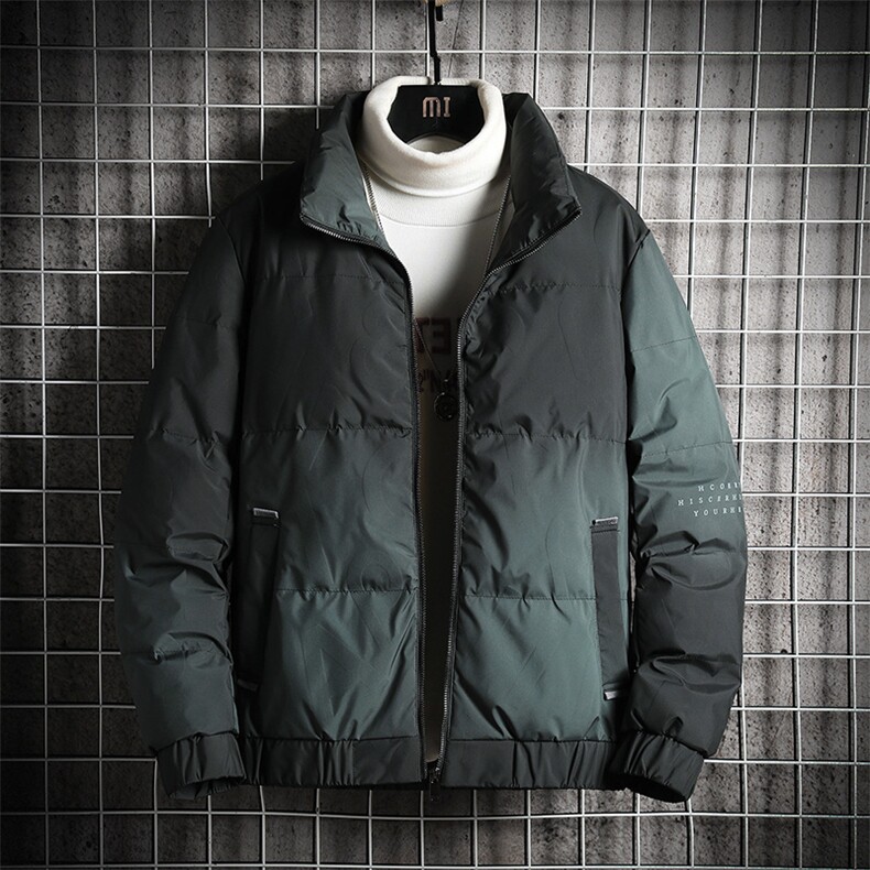 冬季短款羽绒服男渐变保暖外套80%白鸭绒A313-Y9910-P175 控价268图片