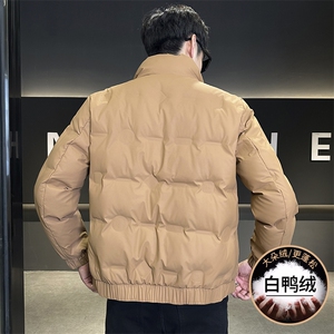2024新款店主风立领冬季新款白鸭绒加厚潮流百搭羽绒服外套-8316图片