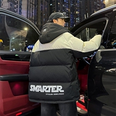 79011-特P258羽绒服男冬季连帽新款时尚潮流休闲宽松保暖外套，男装羽绒服，电商D310B