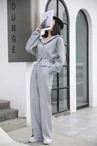 减龄收腰连帽套装，女装职业装，漫菲妮