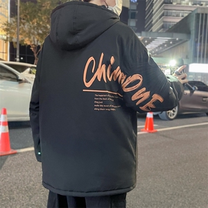 假两件棉衣男连帽棉服2025新款冬装港风面包服棉袄3316-P70 控108图片