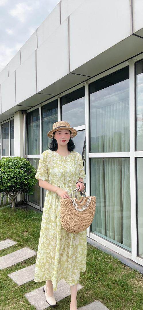 纯苎连衣裙小衫裤子裙子衬衣 时尚风 风淑女风休闲风，女装连衣裙，川哲