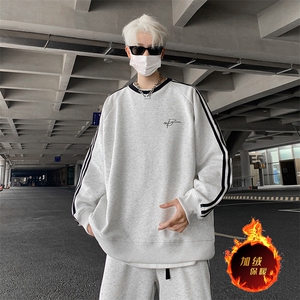 抖音得物高品质重磅全棉二开支持退换 360克宽松织带圆领卫衣0519图片