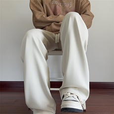 秋季休闲裤男宽松纯色拖地卫裤K7783-P35加绒P45控58加绒控68，男装休闲裤，星座209-2