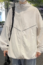 特批P55无差价夏季满天星冰丝凉感UPF50+连帽潮防晒服外套男J2609，男装防晒衣，电商A001-1