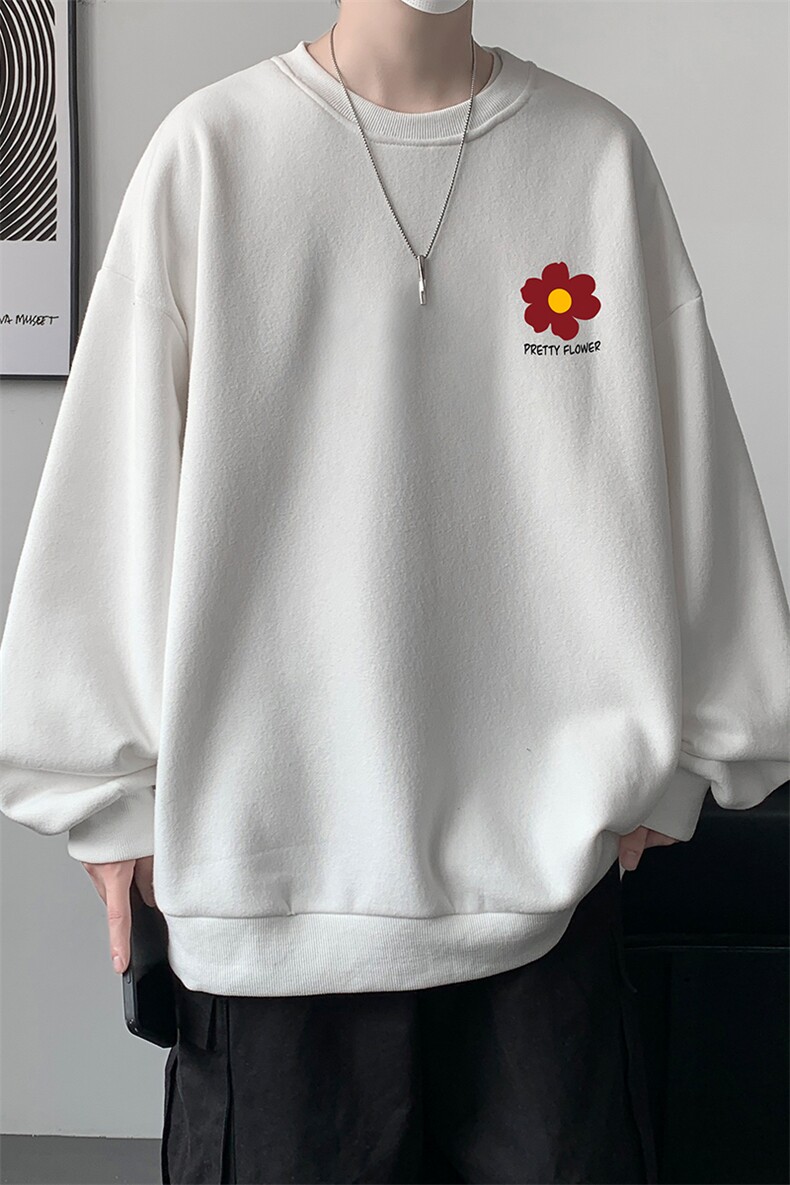 圆领卫衣男大码加厚加绒长袖t恤男S6257-P28加绒款-P33,男装卫衣,电商A040