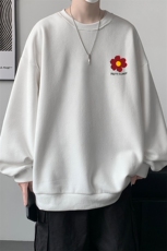圆领卫衣男大码加厚加绒长袖t恤男S6257-P28加绒款-P33，男装卫衣，电商A040