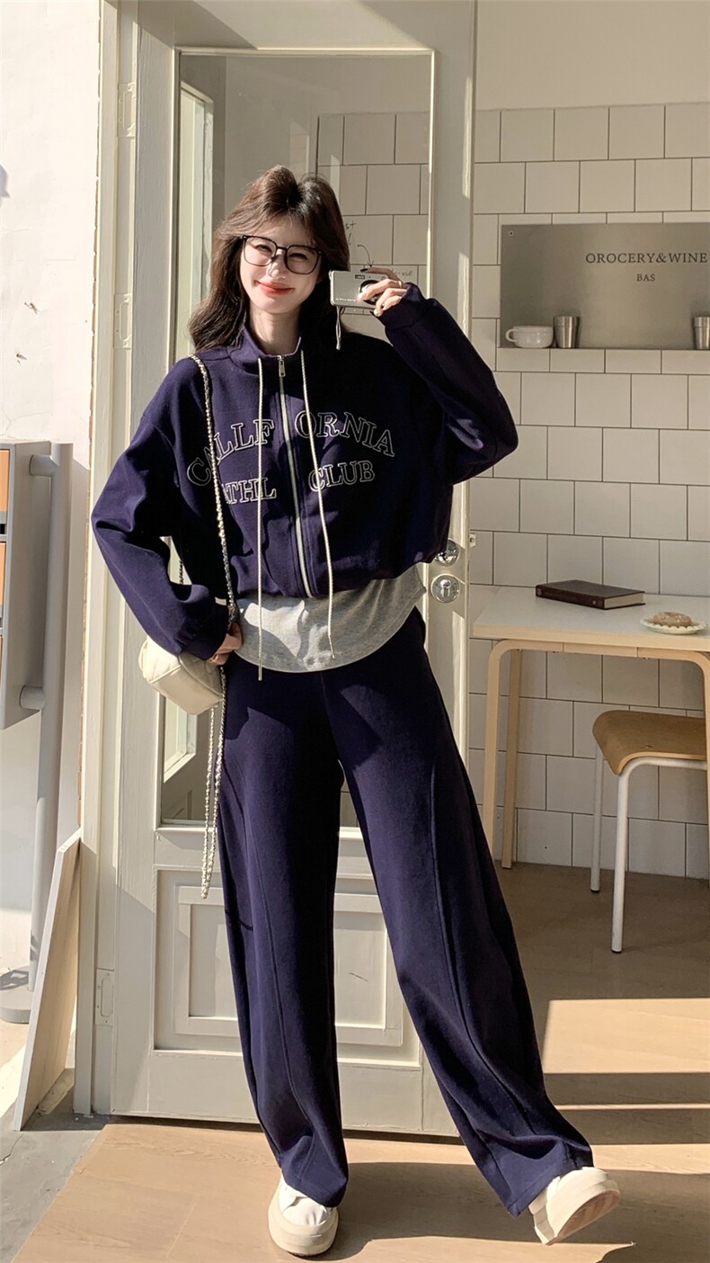 新品现货印花韩系休闲套装两件套2C271-9601-P195-K318,女装套装/套裙,2C271