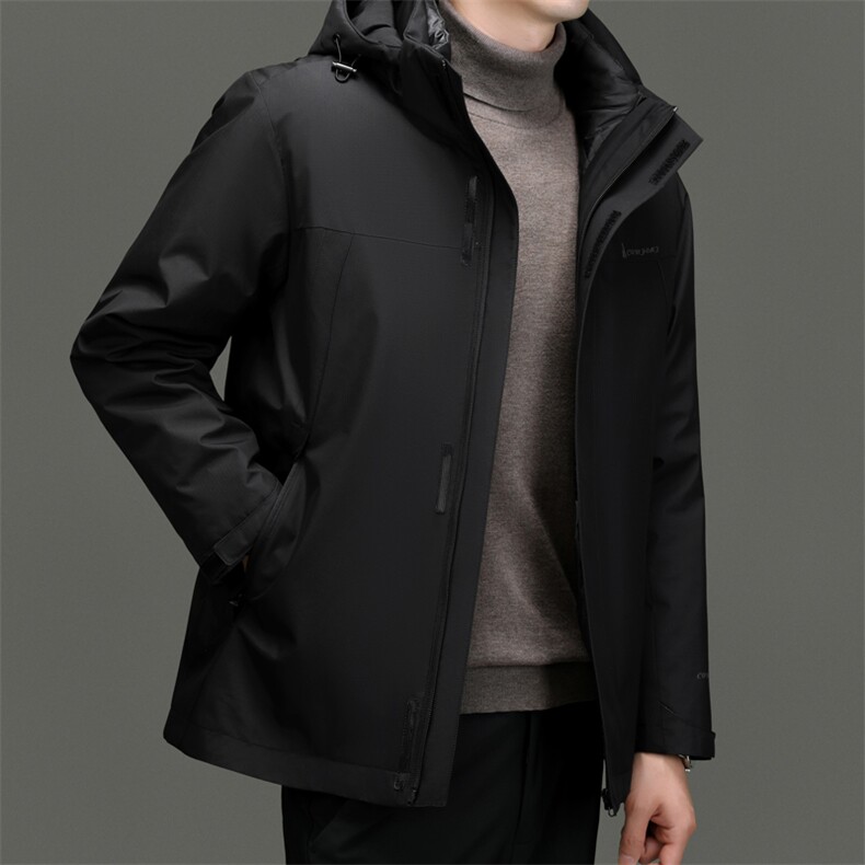 BN23798钱塘2020-2商务休闲冬季厚款中年男士90鹅绒羽绒服P300图片
