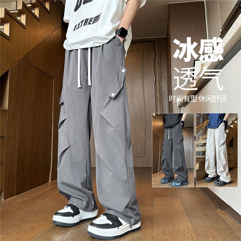 YK128 特P35 控68 品质保障 秋装侧边装饰袋盖设计大码工装休闲裤图片