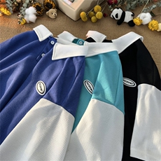 特P38控68华夫格POLO衫夏季中性风短袖T恤上衣PL221，男装Polo衫，电商B370