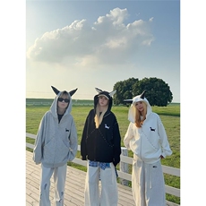 有货DHJ112-批65重磅华棉复合杜宾犬卫衣外套，女装短外套，星座603-2