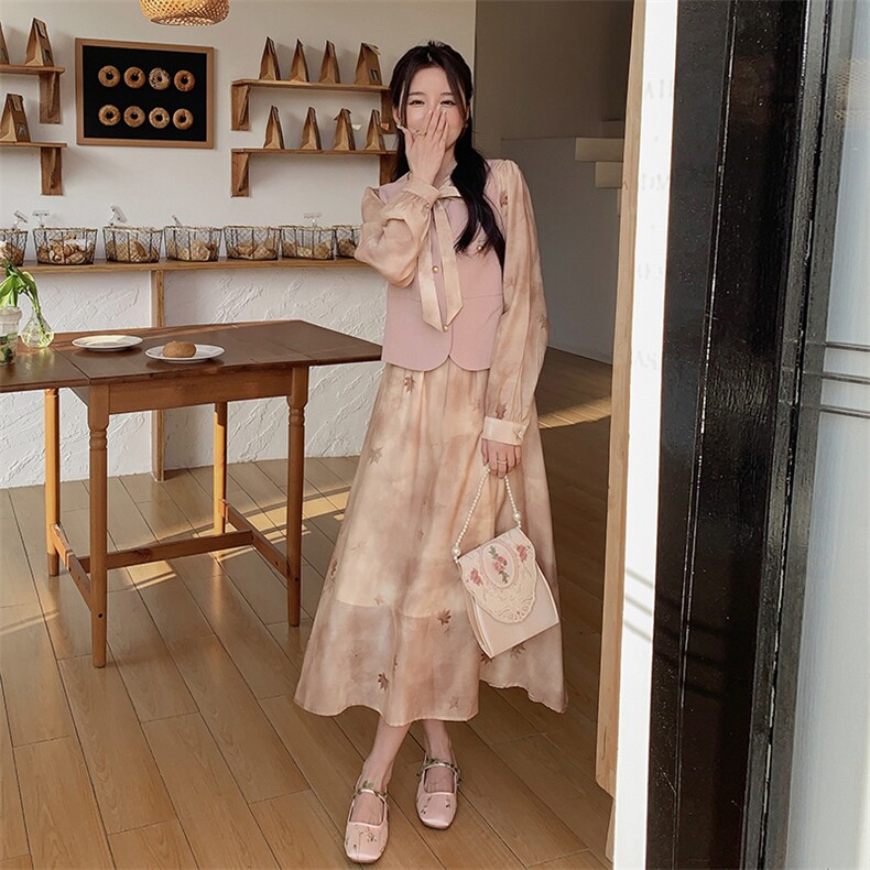 现货主推马甲连衣裙两件套210-786-P145-K2182025年秋季,女装套装/套裙,浙宝210（原浙宝191）