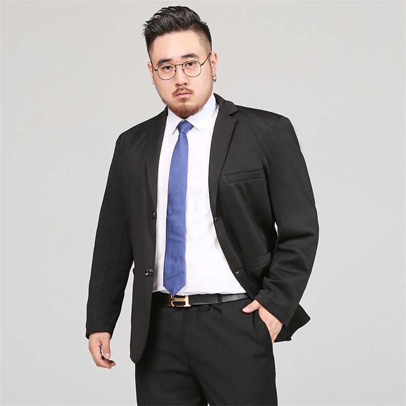 春装新款男士西装时尚休闲西服上衣外套L-8XL加肥大码18007款,男装西服,星座802