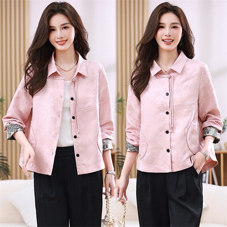 2024春夏装新款端庄典雅提花短外套，女装短外套，鑫鑫格