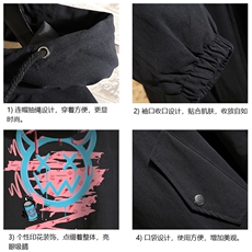 JK41178-P85加棉款-P115纯棉连帽夹克男士大码工装夹克男砖墙，男装夹克，电商A040A