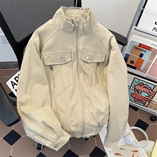 蛇年复古工装座山蛇皮蟒纹外套冬季加绒加厚飞行夹克棉服男女棉衣，男装棉衣，星座505-2（原电商A260-1)