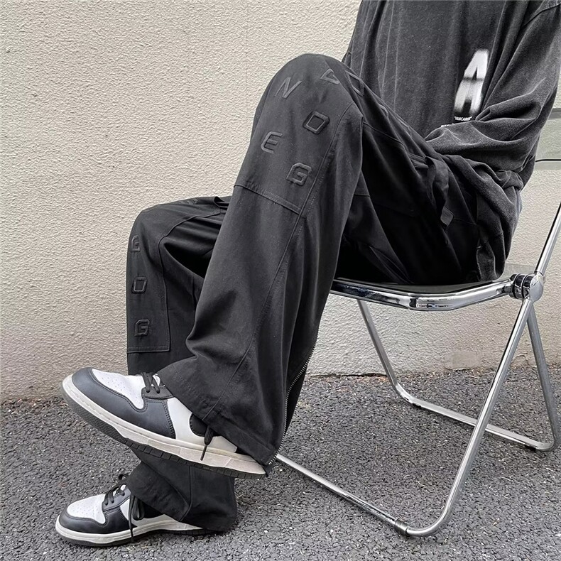 美式工装裤潮宽松oversize裤子男高街vibe休闲长裤N0537-P45图片