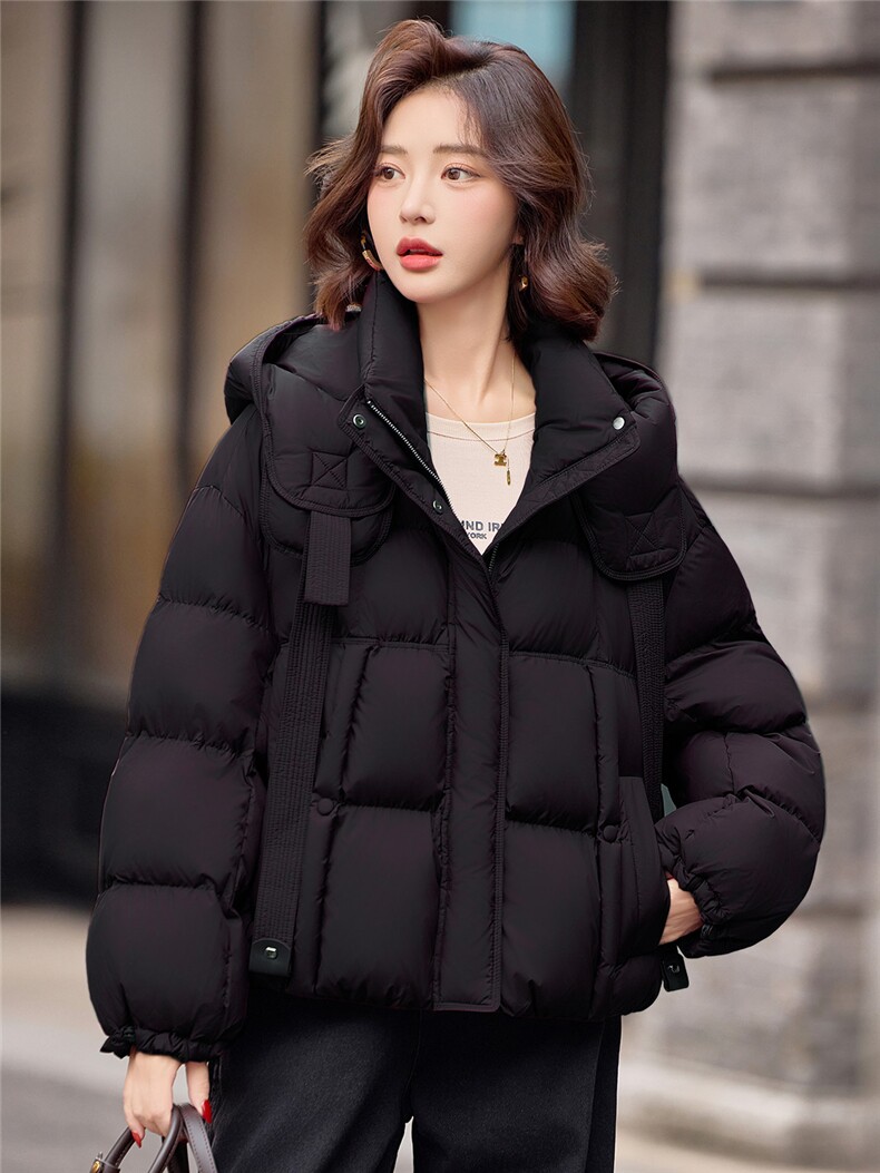 2025冬季新款90白鸭绒羽绒服,女装羽绒服,靓衣阁
