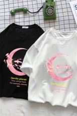 Q11209-P30春夏季七分袖t恤男大码五分袖男短袖中袖小清新，男装T恤，电商A040