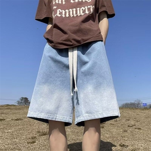 美式休闲渐变短裤男夏季薄款日系潮牌五分中裤宽松子KK220-P35