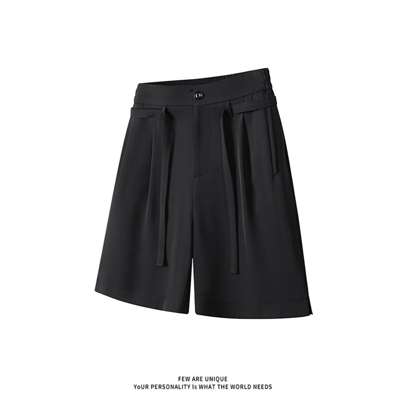 冰丝短裤X6159-TP4068夏季薄款垂感直筒阔腿休闲五分西裤男,男装西裤,电商A102