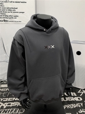 XZ809A/5WW02/P65/控78华棉设计感连帽印花卫衣，男装卫衣，星座809A(原222-1)