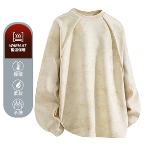 德绒乱花圆领卫衣W863-P35图片