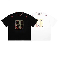 小众设计感黑色刺绣短袖T恤男夏新款宽松百搭情侣装GA8036P40，男装T恤，星座1013-5